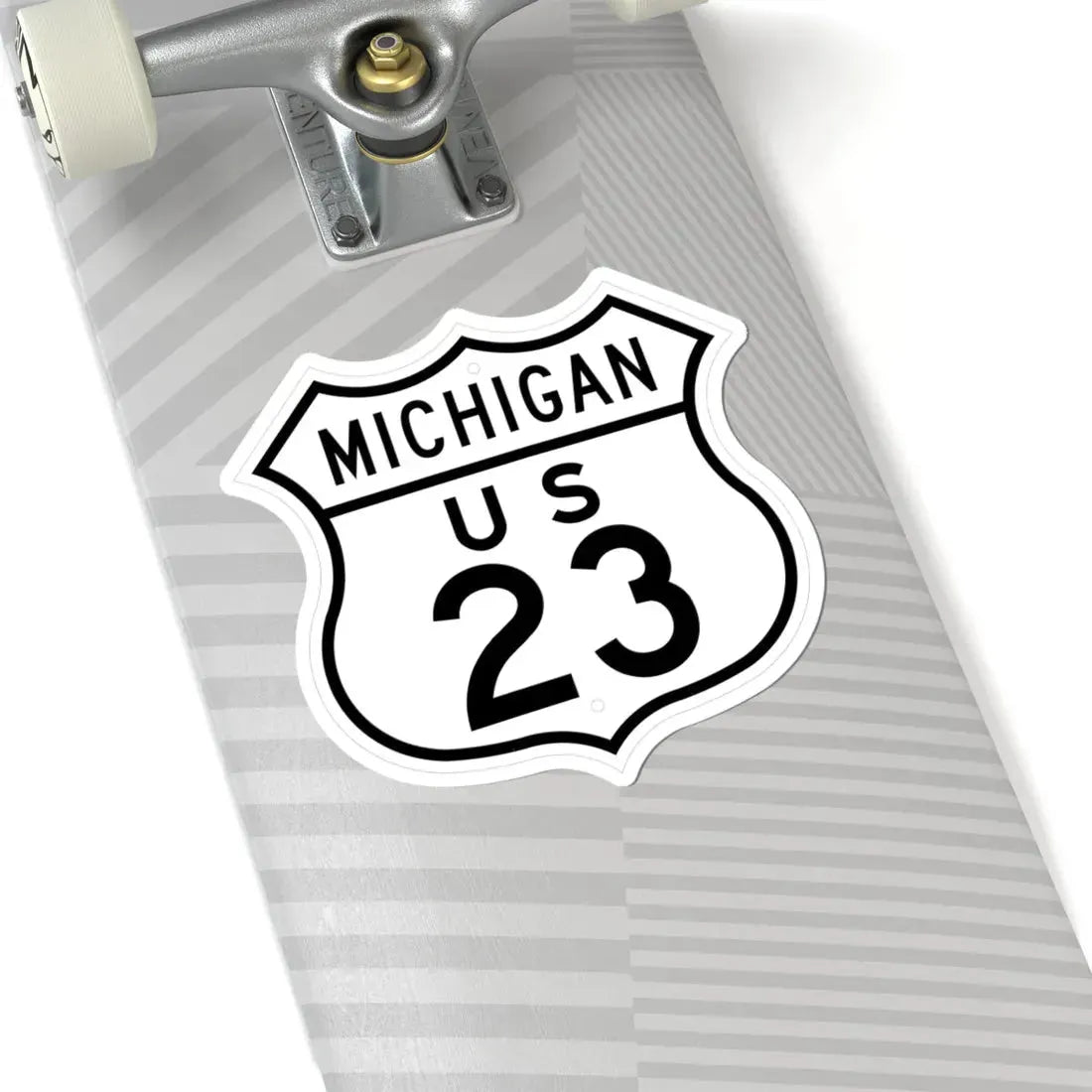 US 23 Michigan 1948 (Michigan) (Road Sign) STICKER Vinyl Kiss-Cut Decal - The Sticker Space
