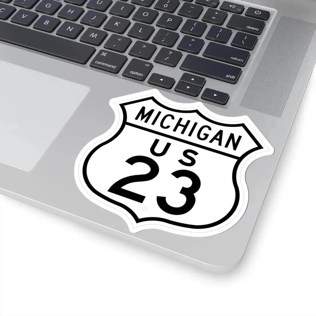 US 23 Michigan 1948 (Michigan) (Road Sign) STICKER Vinyl Kiss-Cut Decal - The Sticker Space