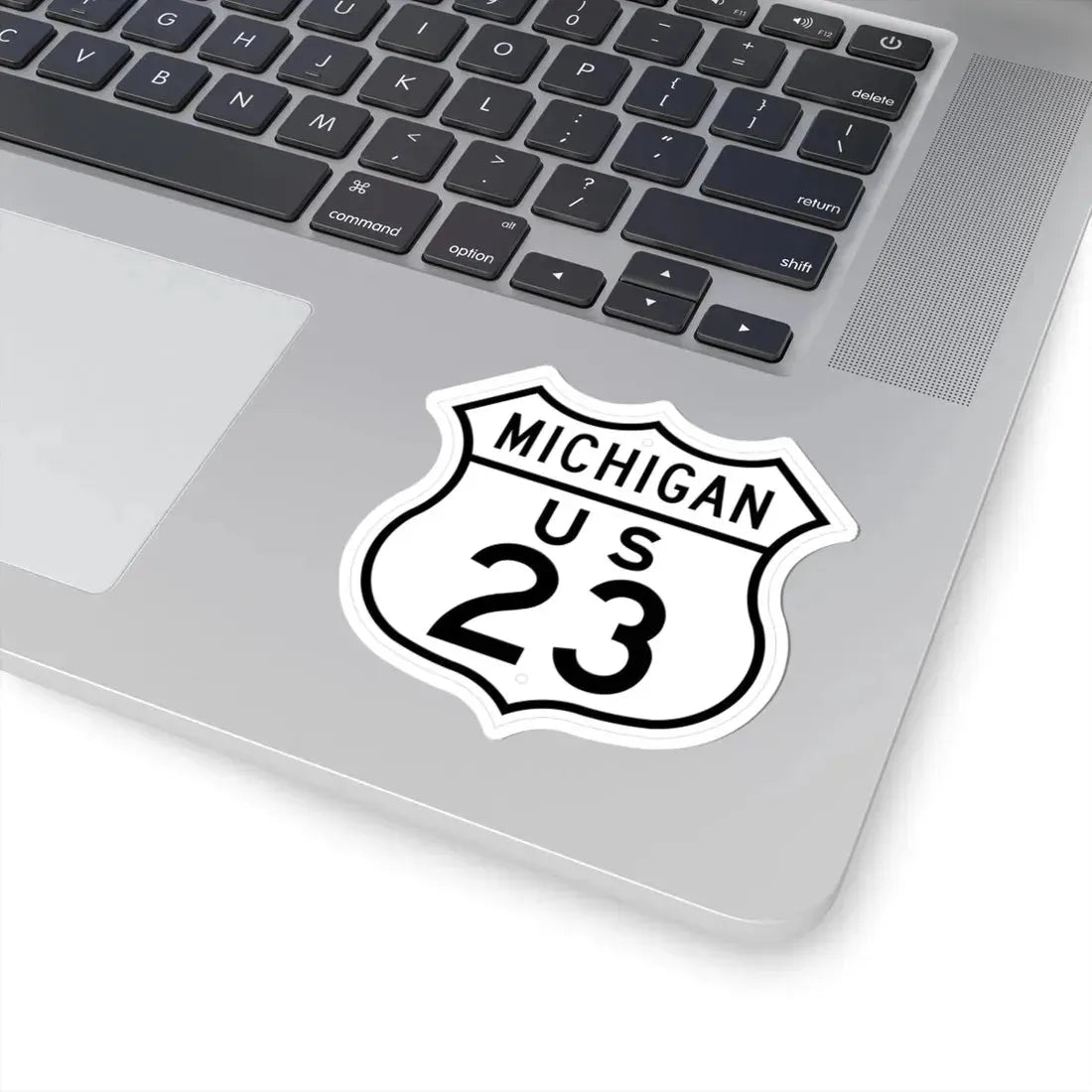 US 23 Michigan 1948 (Michigan) (Road Sign) STICKER Vinyl Kiss-Cut Decal - The Sticker Space