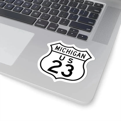 US 23 Michigan 1948 (Michigan) (Road Sign) STICKER Vinyl Kiss-Cut Decal - The Sticker Space