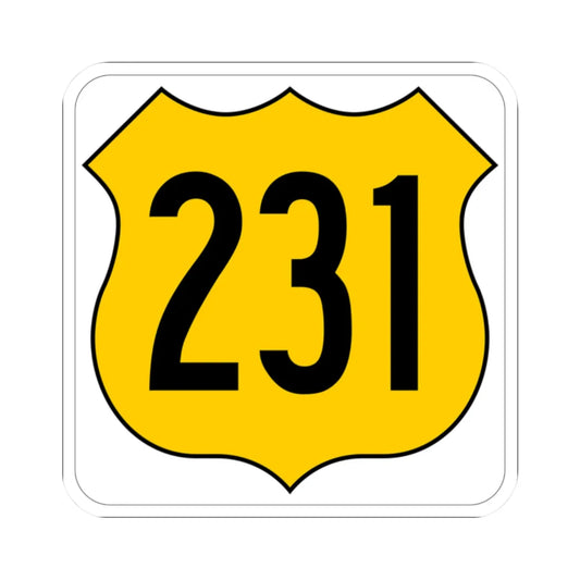 US 231 FL (Florida) (Road Sign) STICKER Vinyl Kiss-Cut Decal 2 Inch White - The Sticker Space