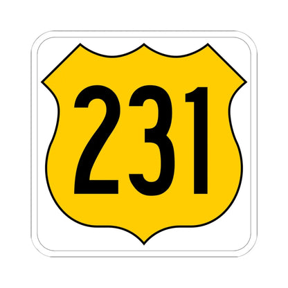 US 231 FL (Florida) (Road Sign) STICKER Vinyl Kiss-Cut Decal 6 Inch White - The Sticker Space