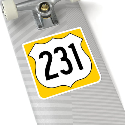 US 231 FL reversed (Florida) (Road Sign) STICKER Vinyl Kiss-Cut Decal - The Sticker Space