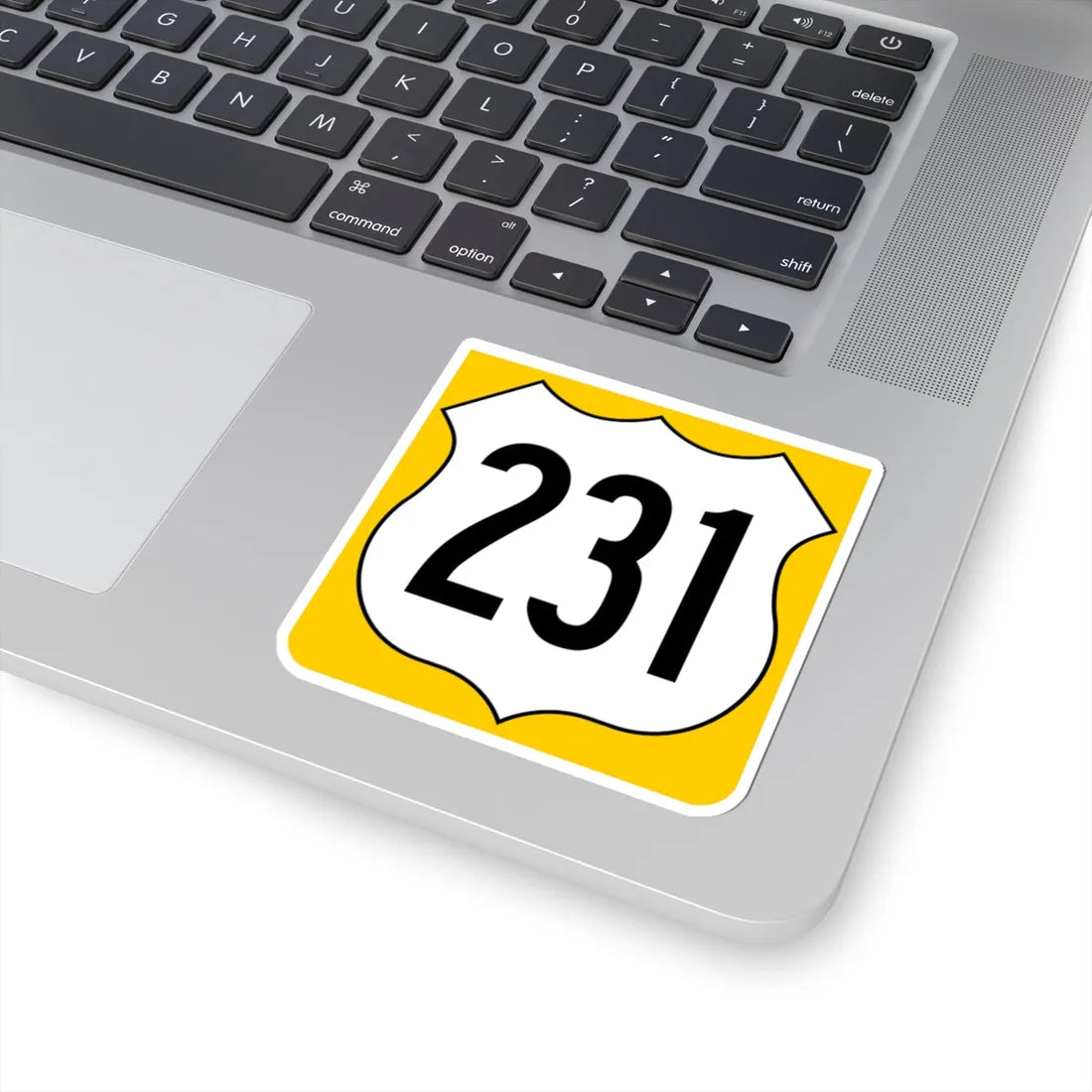 US 231 FL reversed (Florida) (Road Sign) STICKER Vinyl Kiss-Cut Decal - The Sticker Space