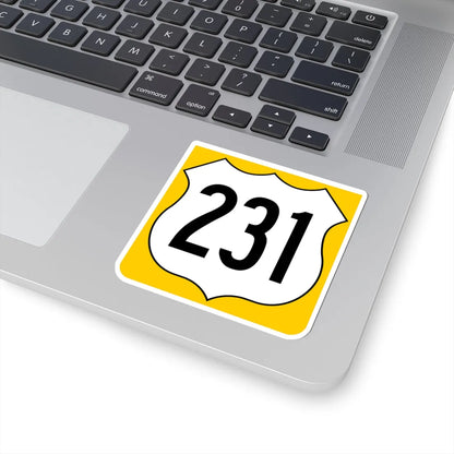 US 231 FL reversed (Florida) (Road Sign) STICKER Vinyl Kiss-Cut Decal - The Sticker Space