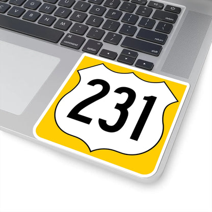 US 231 FL reversed (Florida) (Road Sign) STICKER Vinyl Kiss-Cut Decal - The Sticker Space
