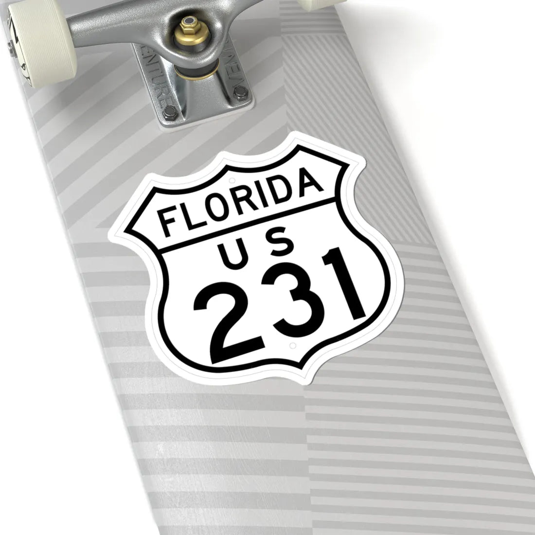 US 231 Florida 1948 (Florida) (Road Sign) STICKER Vinyl Kiss-Cut Decal - The Sticker Space