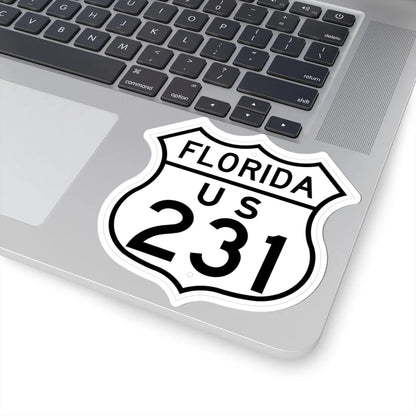 US 231 Florida 1948 (Florida) (Road Sign) STICKER Vinyl Kiss-Cut Decal - The Sticker Space