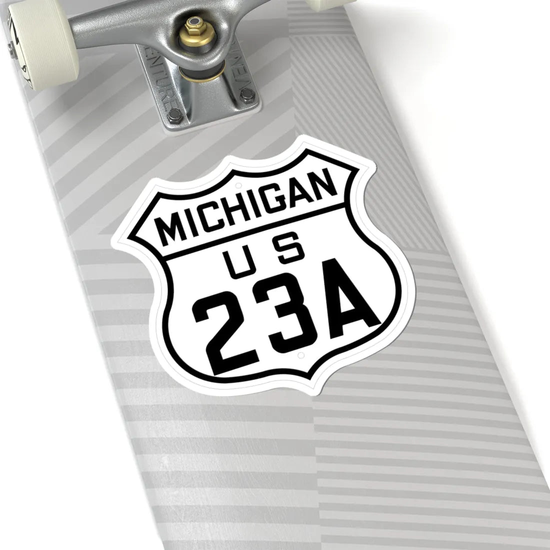 US 23A Michigan 1926 (Michigan) (Road Sign) STICKER Vinyl Kiss-Cut Decal - The Sticker Space