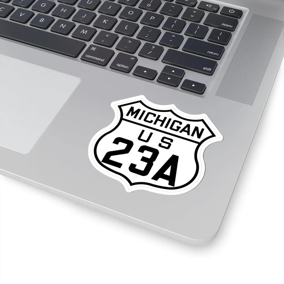 US 23A Michigan 1926 (Michigan) (Road Sign) STICKER Vinyl Kiss-Cut Decal - The Sticker Space