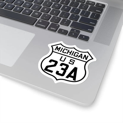 US 23A Michigan 1926 (Michigan) (Road Sign) STICKER Vinyl Kiss-Cut Decal - The Sticker Space