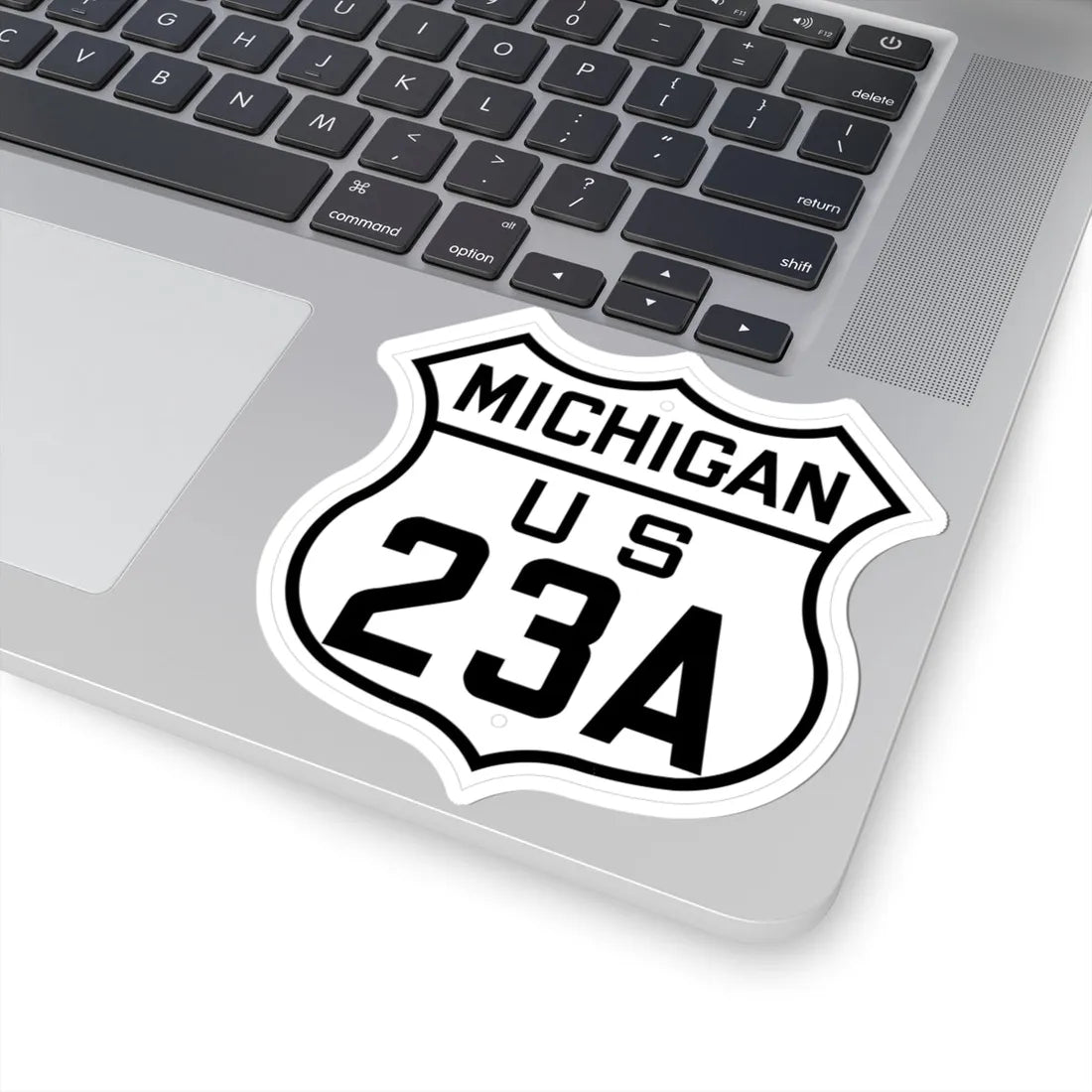US 23A Michigan 1926 (Michigan) (Road Sign) STICKER Vinyl Kiss-Cut Decal - The Sticker Space