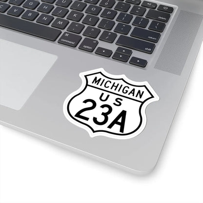 US 23A Michigan 1948 (Michigan) (Road Sign) STICKER Vinyl Kiss-Cut Decal - The Sticker Space