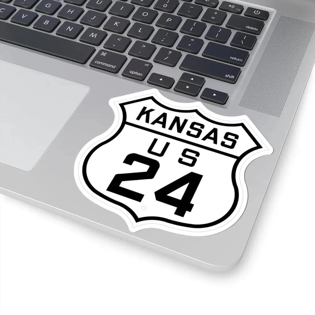 US 24 Kansas 1926 (Kansas) (Road Sign) STICKER Vinyl Kiss-Cut Decal - The Sticker Space
