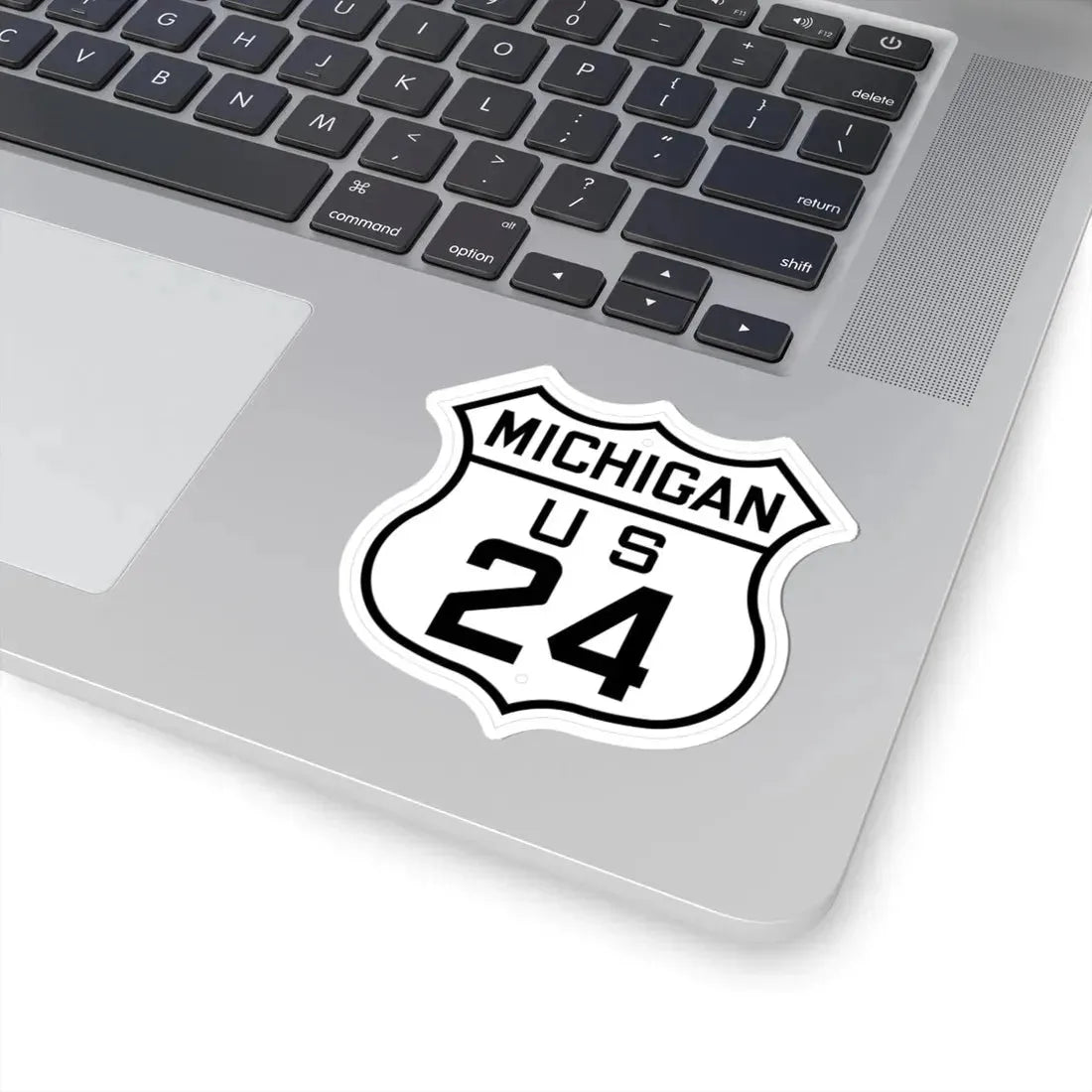 US 24 Michigan 1926 (Michigan) (Road Sign) STICKER Vinyl Kiss-Cut Decal - The Sticker Space