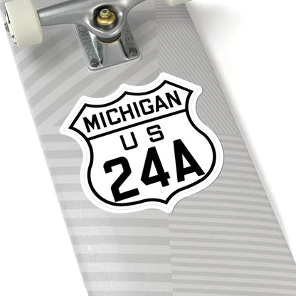 US 24A Michigan 1926 (Michigan) (Road Sign) STICKER Vinyl Kiss-Cut Decal - The Sticker Space
