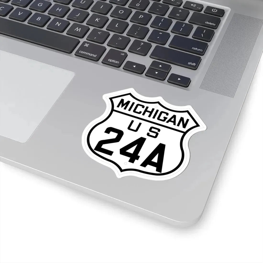 US 24A Michigan 1926 (Michigan) (Road Sign) STICKER Vinyl Kiss-Cut Decal - The Sticker Space