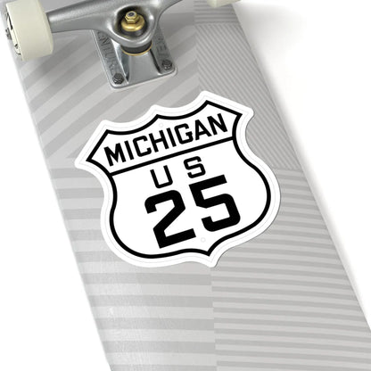US 25 Michigan 1926 (Michigan) (Road Sign) STICKER Vinyl Kiss-Cut Decal - The Sticker Space