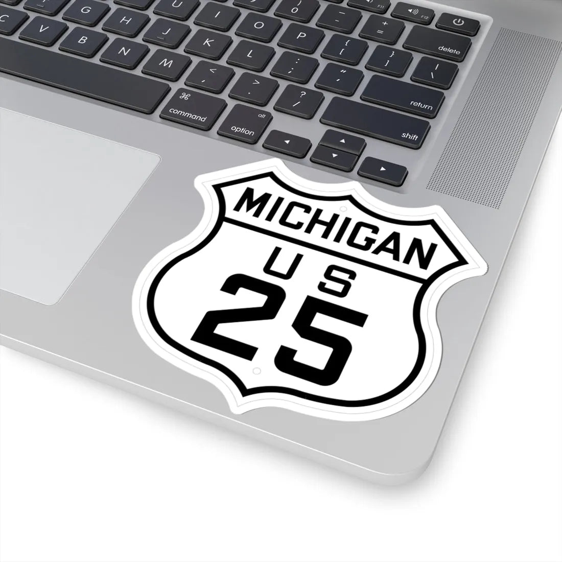 US 25 Michigan 1926 (Michigan) (Road Sign) STICKER Vinyl Kiss-Cut Decal - The Sticker Space