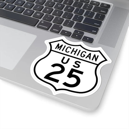 US 25 Michigan 1948 (Michigan) (Road Sign) STICKER Vinyl Kiss-Cut Decal - The Sticker Space
