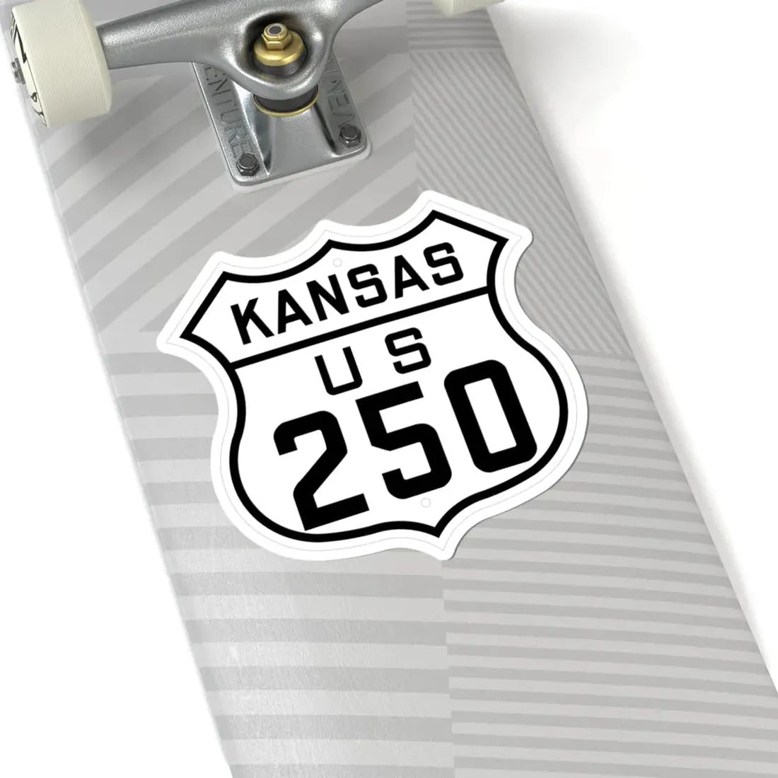 US 250 Kansas 1926 (Kansas) (Road Sign) STICKER Vinyl Kiss-Cut Decal - The Sticker Space