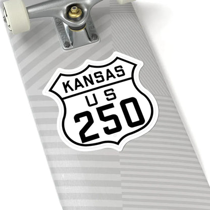 US 250 Kansas 1926 (Kansas) (Road Sign) STICKER Vinyl Kiss-Cut Decal - The Sticker Space