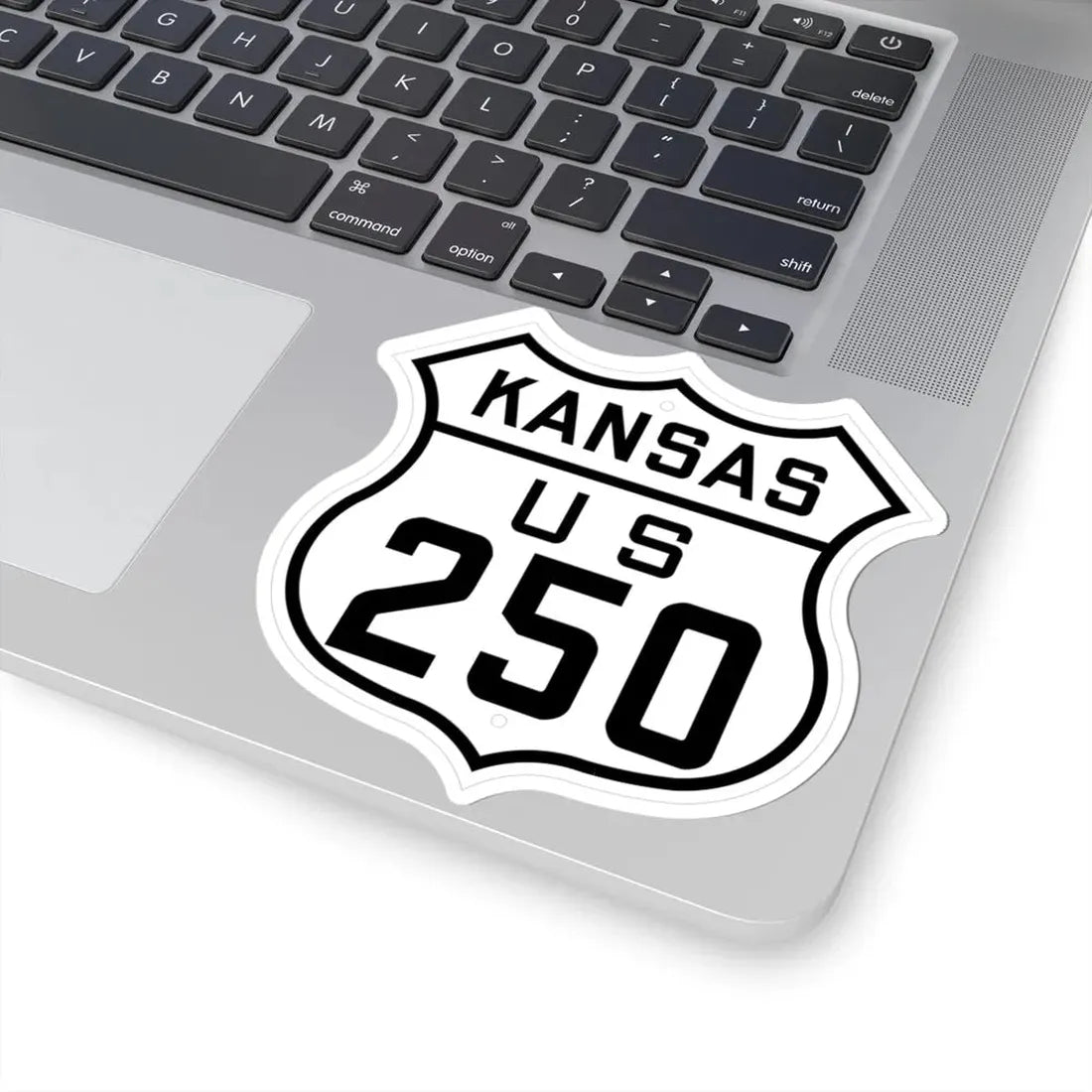 US 250 Kansas 1926 (Kansas) (Road Sign) STICKER Vinyl Kiss-Cut Decal - The Sticker Space