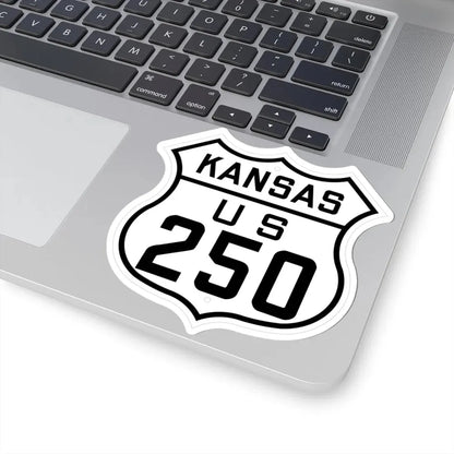 US 250 Kansas 1926 (Kansas) (Road Sign) STICKER Vinyl Kiss-Cut Decal - The Sticker Space