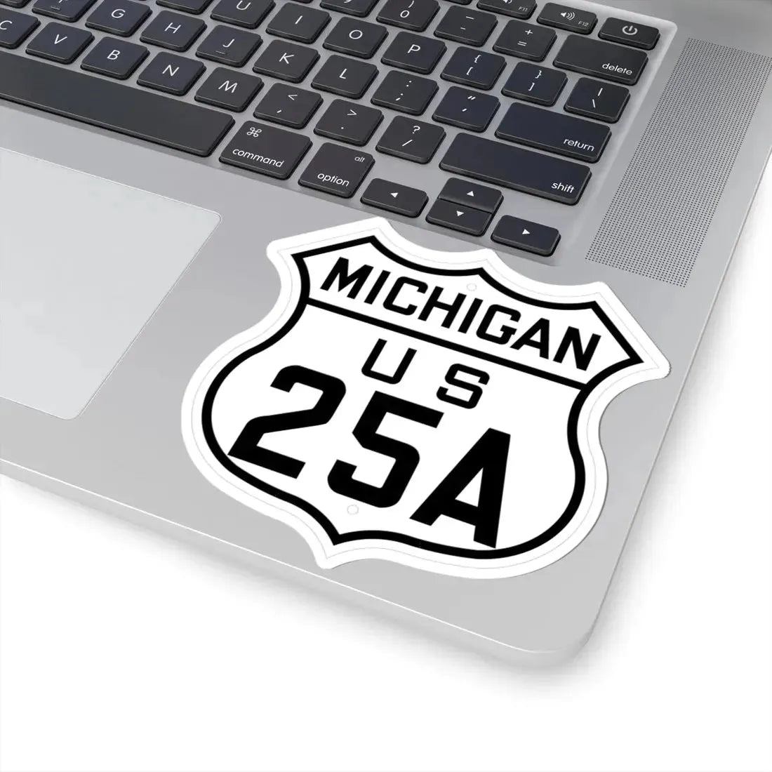 US 25A Michigan 1926 (Michigan) (Road Sign) STICKER Vinyl Kiss-Cut Decal - The Sticker Space