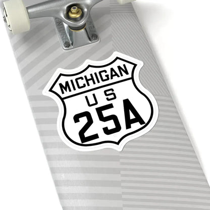 US 25A Michigan 1926 (Michigan) (Road Sign) STICKER Vinyl Kiss-Cut Decal - The Sticker Space