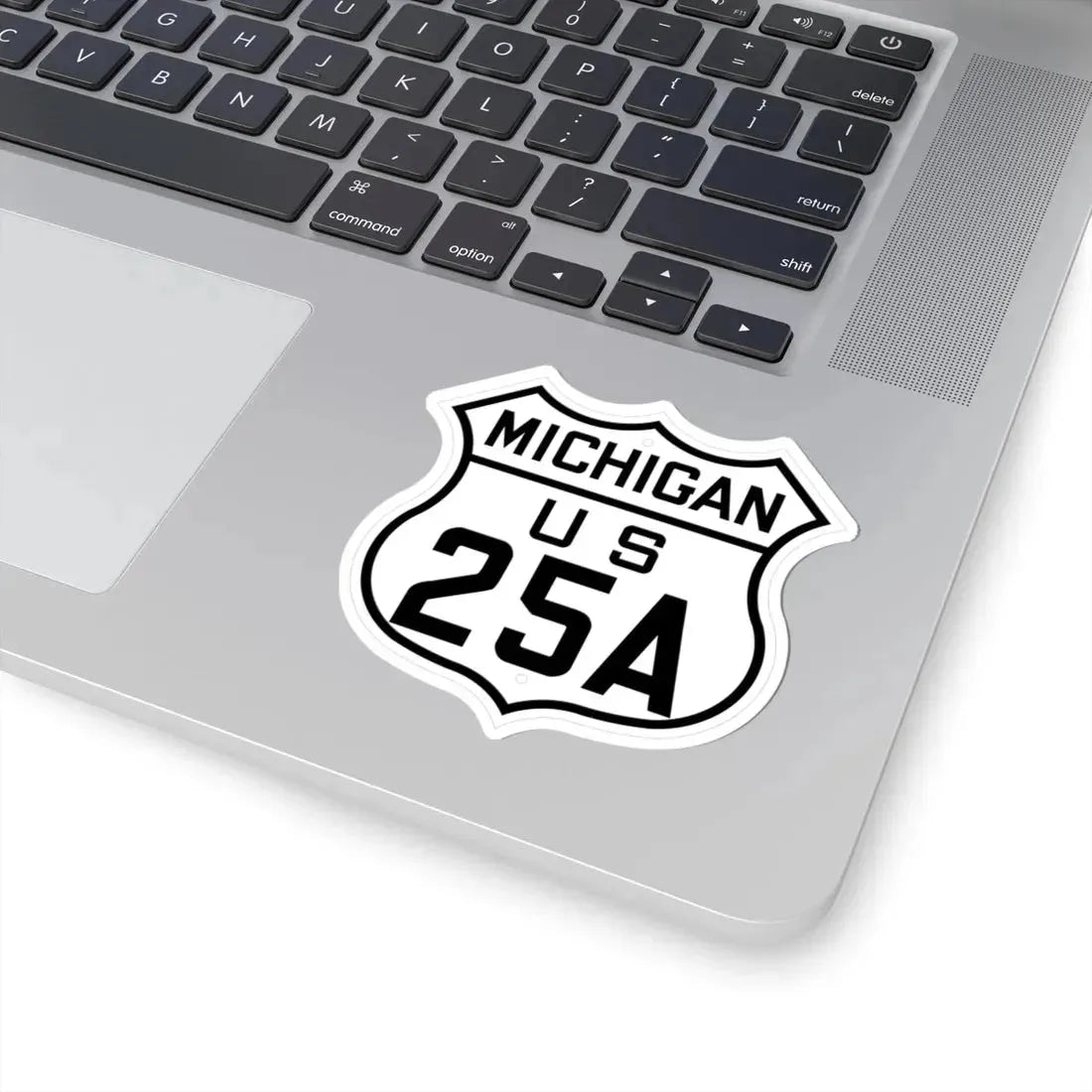 US 25A Michigan 1926 (Michigan) (Road Sign) STICKER Vinyl Kiss-Cut Decal - The Sticker Space