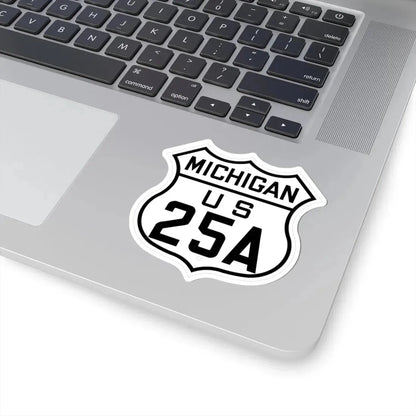 US 25A Michigan 1926 (Michigan) (Road Sign) STICKER Vinyl Kiss-Cut Decal - The Sticker Space