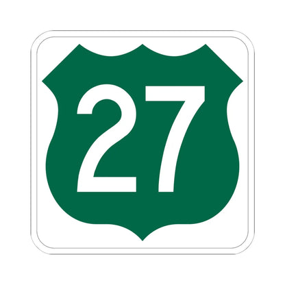 US 27 FL (Florida) (Road Sign) STICKER Vinyl Kiss-Cut Decal 6 Inch White - The Sticker Space