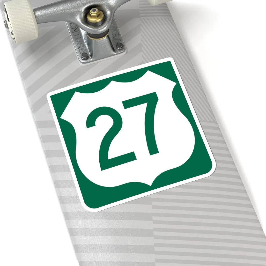 US 27 FL reversed (Florida) (Road Sign) STICKER Vinyl Kiss-Cut Decal - The Sticker Space