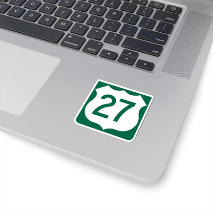US 27 FL reversed (Florida) (Road Sign) STICKER Vinyl Kiss-Cut Decal - The Sticker Space