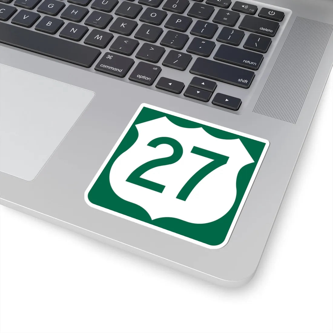 US 27 FL reversed (Florida) (Road Sign) STICKER Vinyl Kiss-Cut Decal - The Sticker Space