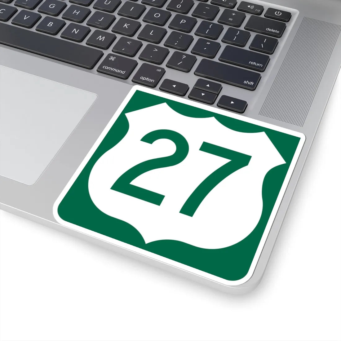 US 27 FL reversed (Florida) (Road Sign) STICKER Vinyl Kiss-Cut Decal - The Sticker Space