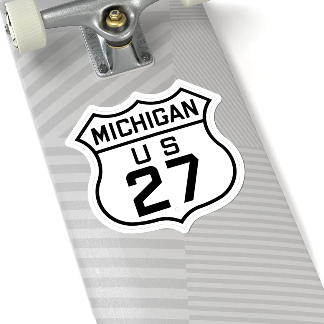 US 27 Michigan 1926 (Michigan) (Road Sign) STICKER Vinyl Kiss-Cut Decal - The Sticker Space