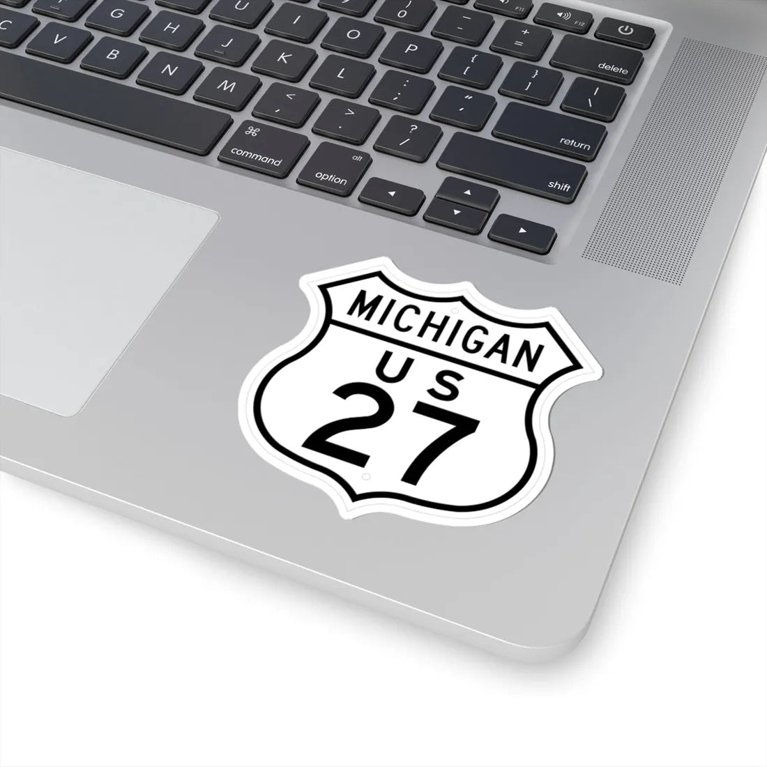 US 27 Michigan 1948 (Michigan) (Road Sign) STICKER Vinyl Kiss-Cut Decal - The Sticker Space