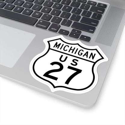 US 27 Michigan 1948 (Michigan) (Road Sign) STICKER Vinyl Kiss-Cut Decal - The Sticker Space