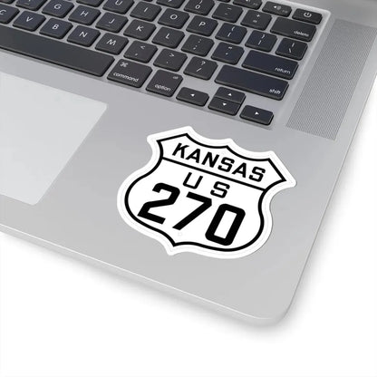 US 270 Kansas 1926 (Kansas) (Road Sign) STICKER Vinyl Kiss-Cut Decal - The Sticker Space
