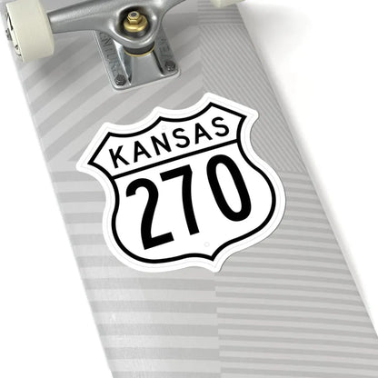 US 270 Kansas 1962 (Kansas) (Road Sign) STICKER Vinyl Kiss-Cut Decal - The Sticker Space