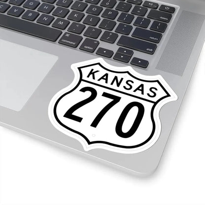 US 270 Kansas 1962 (Kansas) (Road Sign) STICKER Vinyl Kiss-Cut Decal - The Sticker Space