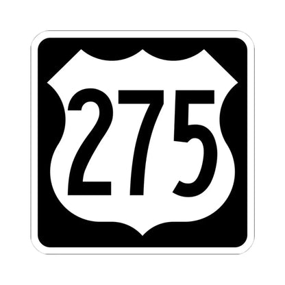 US 275 IA (Iowa) (Road Sign) STICKER Vinyl Kiss-Cut Decal 4 Inch White - The Sticker Space