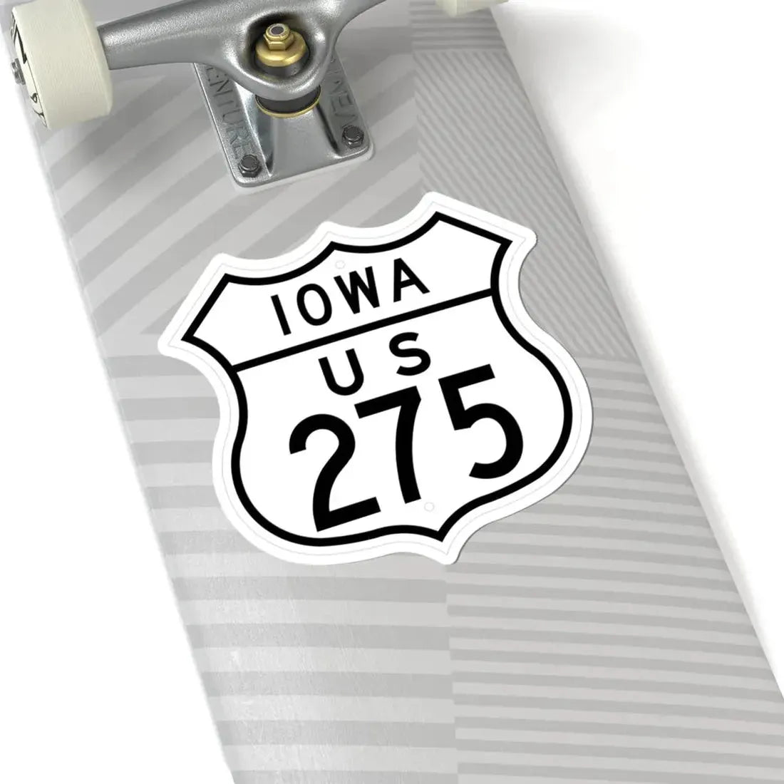 US 275 Iowa 1948 (Iowa) (Road Sign) STICKER Vinyl Kiss-Cut Decal - The Sticker Space
