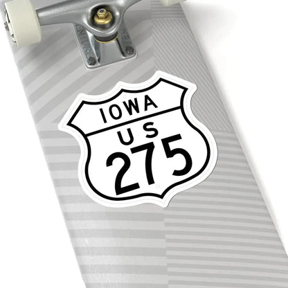 US 275 Iowa 1948 (Iowa) (Road Sign) STICKER Vinyl Kiss-Cut Decal - The Sticker Space