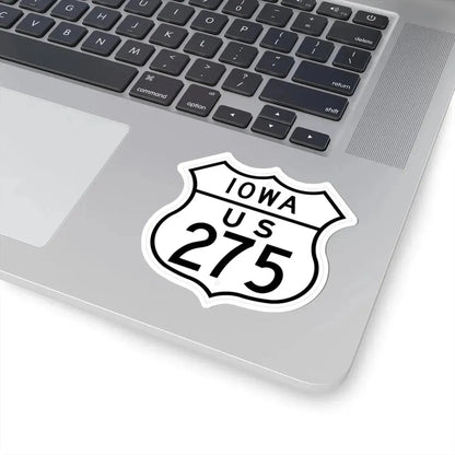 US 275 Iowa 1948 (Iowa) (Road Sign) STICKER Vinyl Kiss-Cut Decal - The Sticker Space