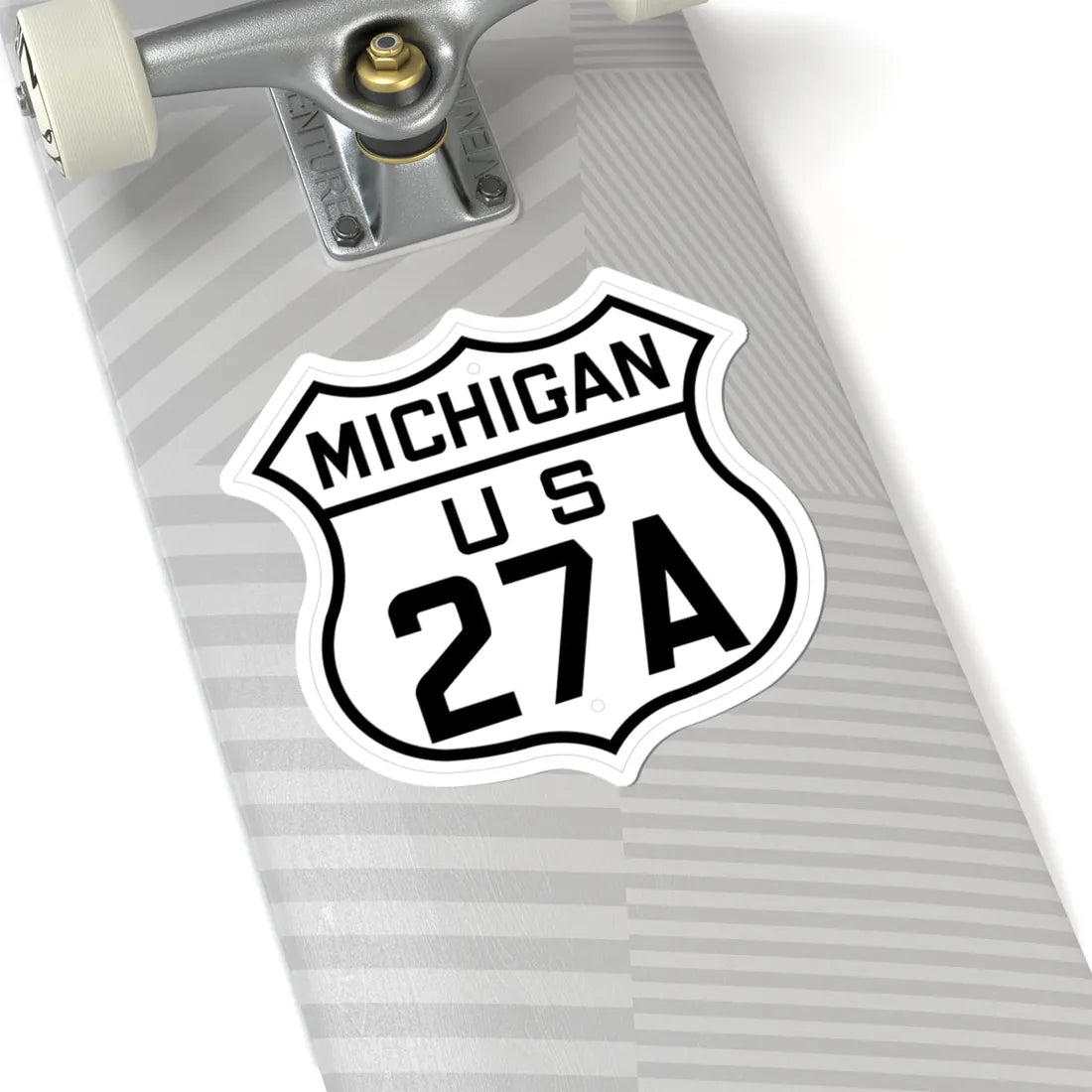 US 27A Michigan 1926 (Michigan) (Road Sign) STICKER Vinyl Kiss-Cut Decal - The Sticker Space