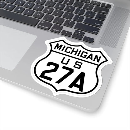 US 27A Michigan 1926 (Michigan) (Road Sign) STICKER Vinyl Kiss-Cut Decal - The Sticker Space