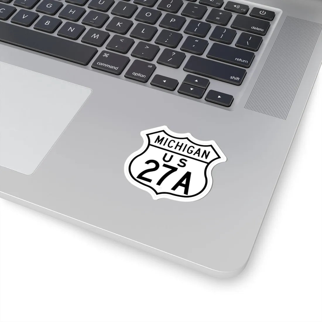 US 27A Michigan 1948 (Michigan) (Road Sign) STICKER Vinyl Kiss-Cut Decal - The Sticker Space